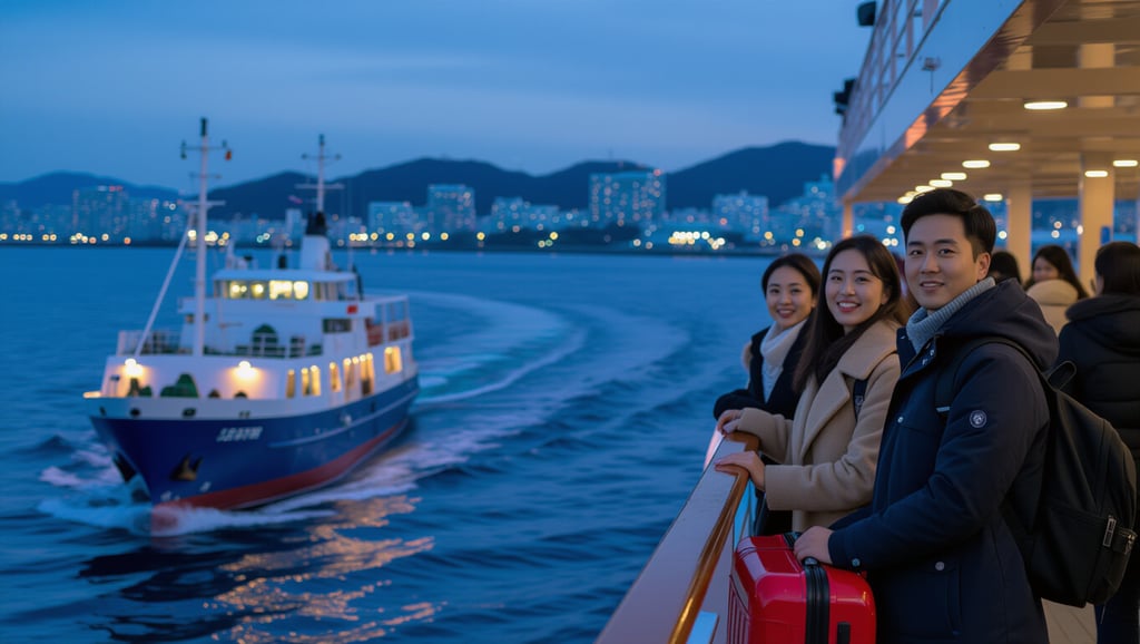 💡 당일치기 vs 숙박: 배편 활용 전략