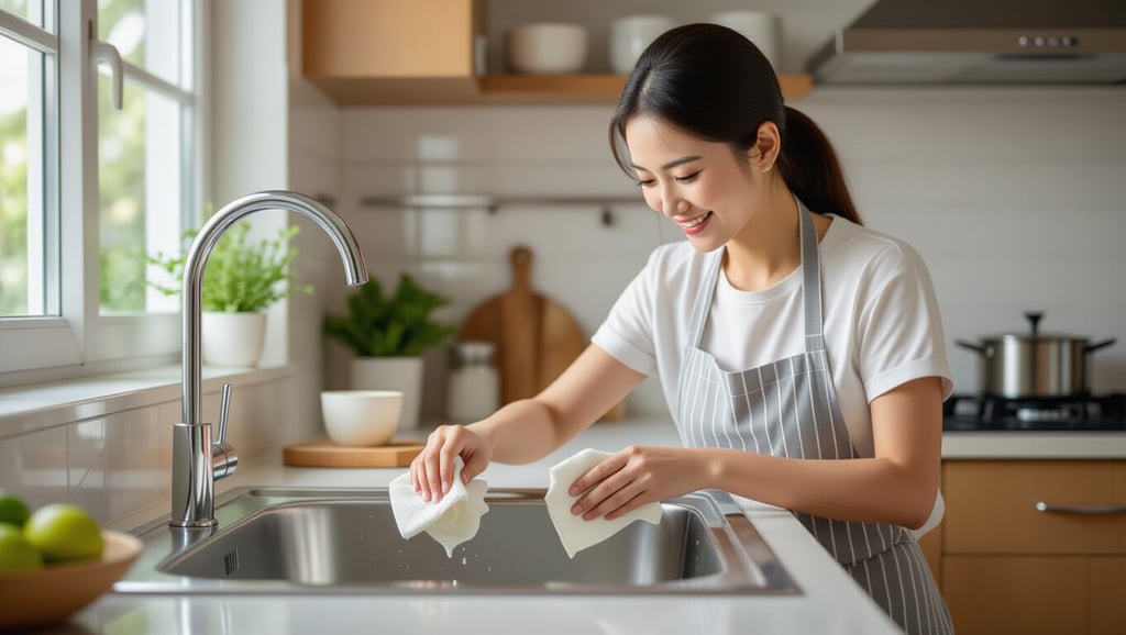 🧼 옷 얼룩과 주방 물때 제거하기