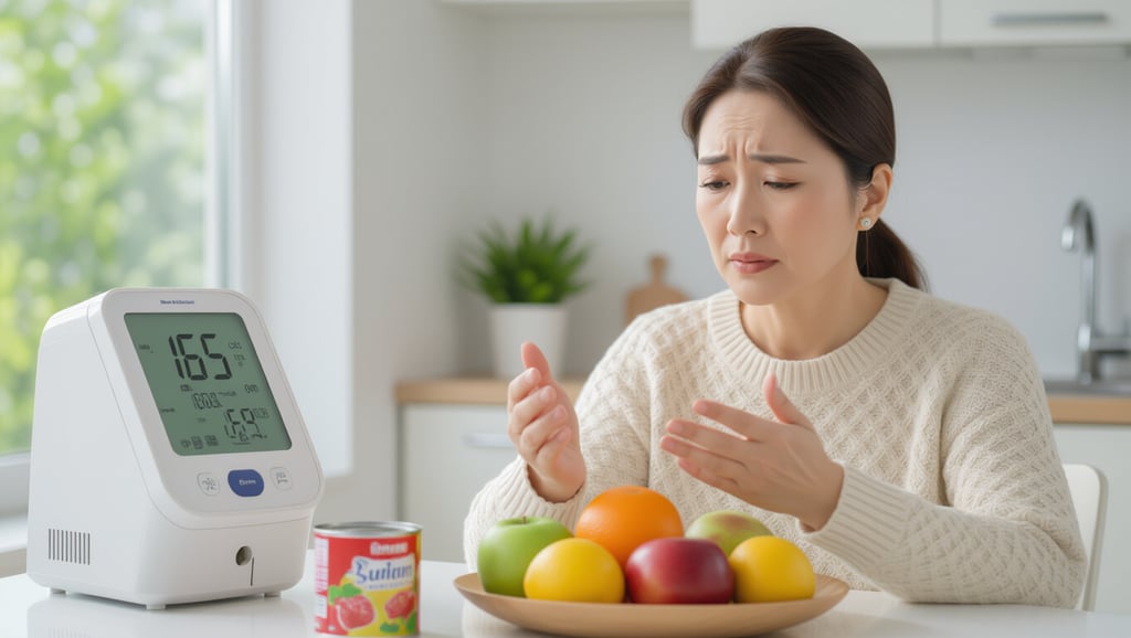 ⚠️ 혈압을 위협하는 가공 과일의 위험성