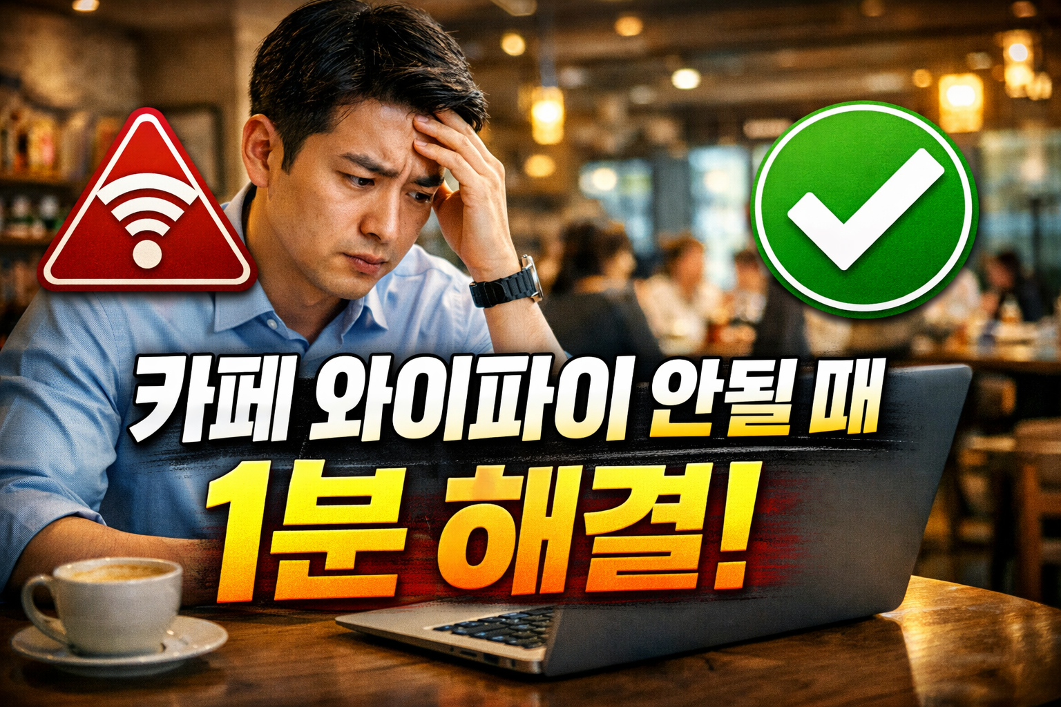 노트북 카페에서 와이파이 연결 안 될 때, 1분 만에 로그인 페이지 강제 접속시키는 7가지 방법