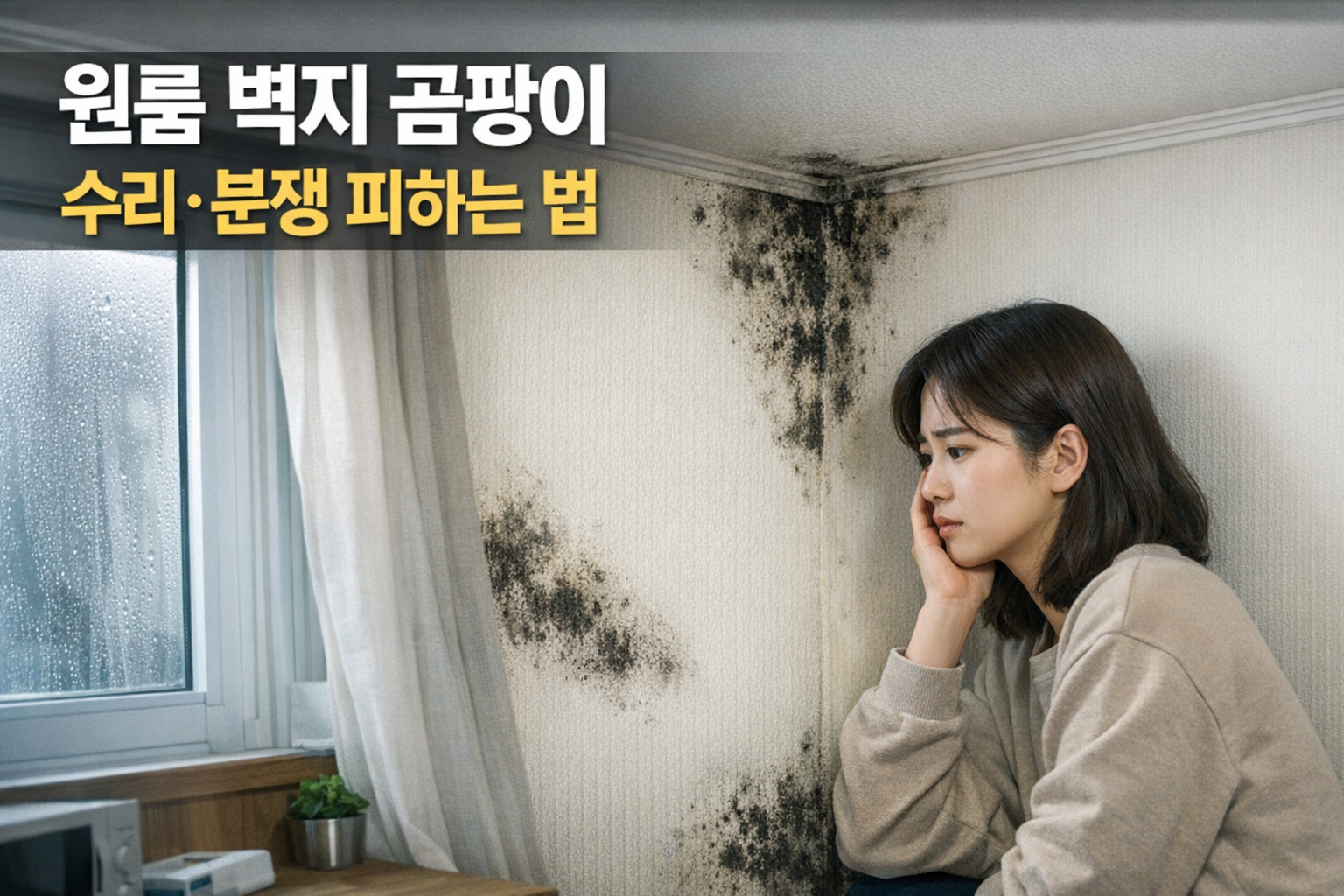 자취생 원룸 벽지 곰팡이, 제거부터 집주인 수리비 분쟁 예방까지 한 번에 끝내는 7가지 방법