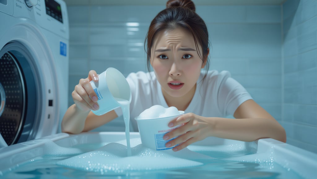 🫧 거품 과다 발생 등 오인하기 쉬운 배수 실패 상황