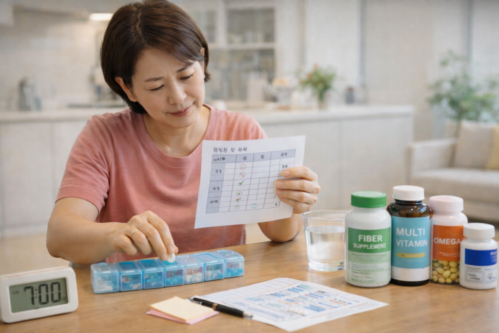 약속대로 약을 챙기는 시간