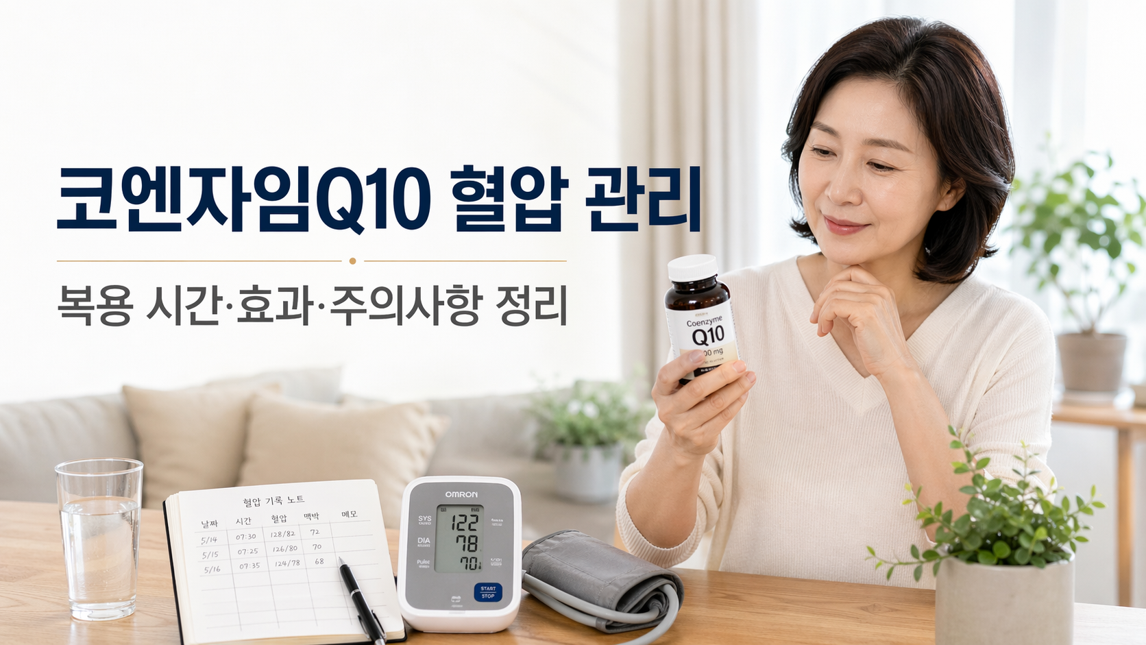 코엔자임 Q10 혈압 관리 및 복용 시간: 꼭 알아야 할 5가지 기준과 실전 팁