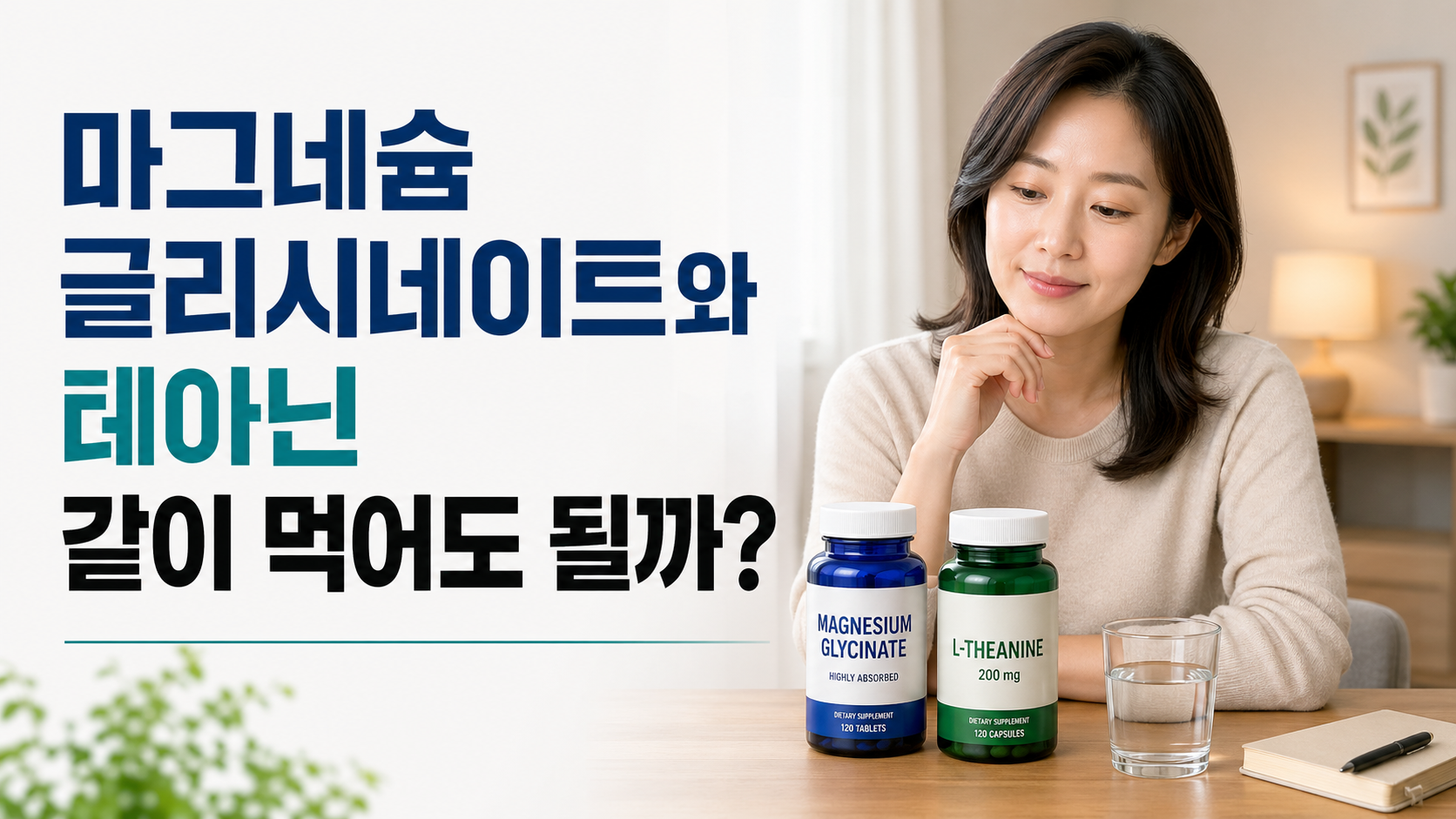 마그네슘 글리시네이트와 테아닌 같이 먹어도 될까? 꼭 알아야 할 5가지 핵심 포인트
