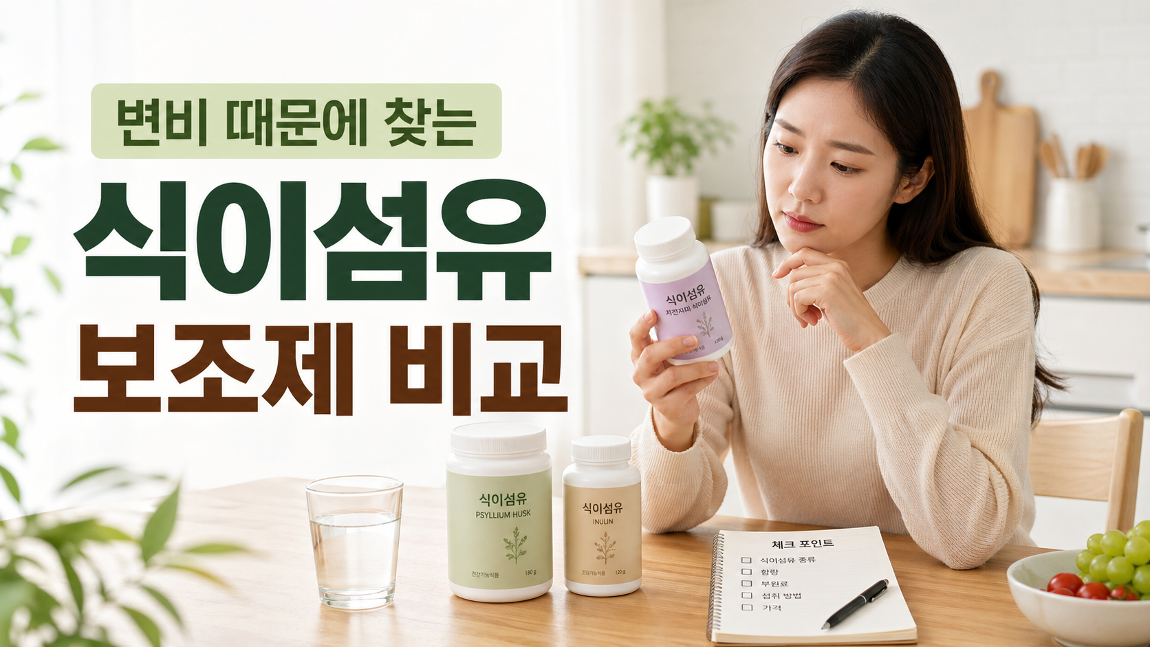 변비 때문에 찾는 식이섬유 보조제 비교, 꼭 봐야 할 7가지