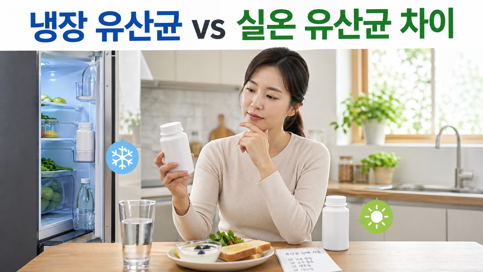 냉장 유산균 vs 실온 유산균 차이, 뭐가 더 좋은지 쉽게 정리