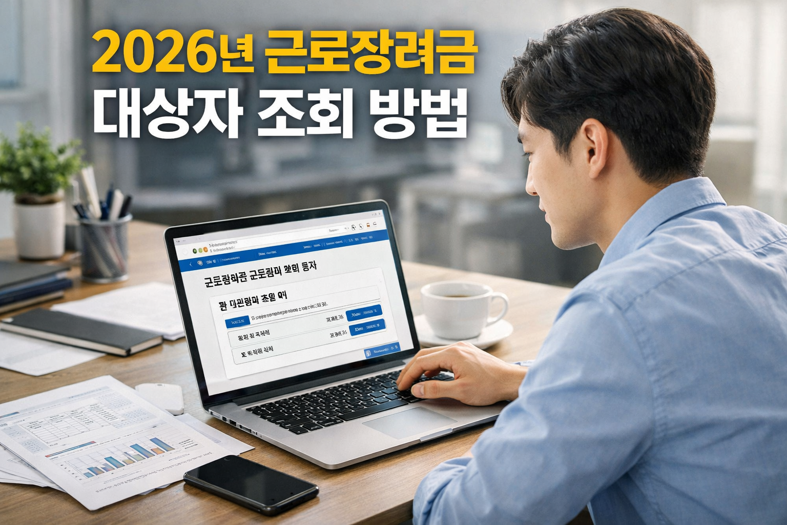 2026년 근로장려금 대상자 조회 방법 5단계, 홈택스·손택스로 가장 빠르게 확인하는 법