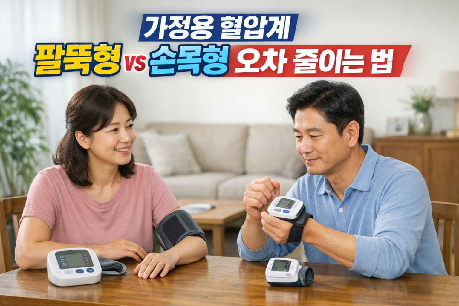 가정용 혈압계 팔뚝형 vs 손목형, 오차 줄이는 법 7가지 완전정리