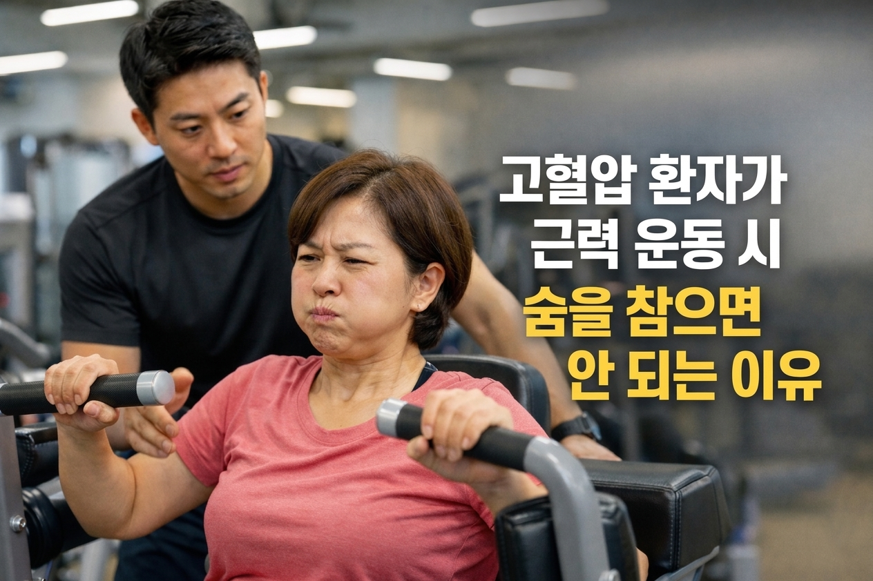 고혈압 환자가 근력 운동할 때 숨을 참으면 위험한 5가지 이유