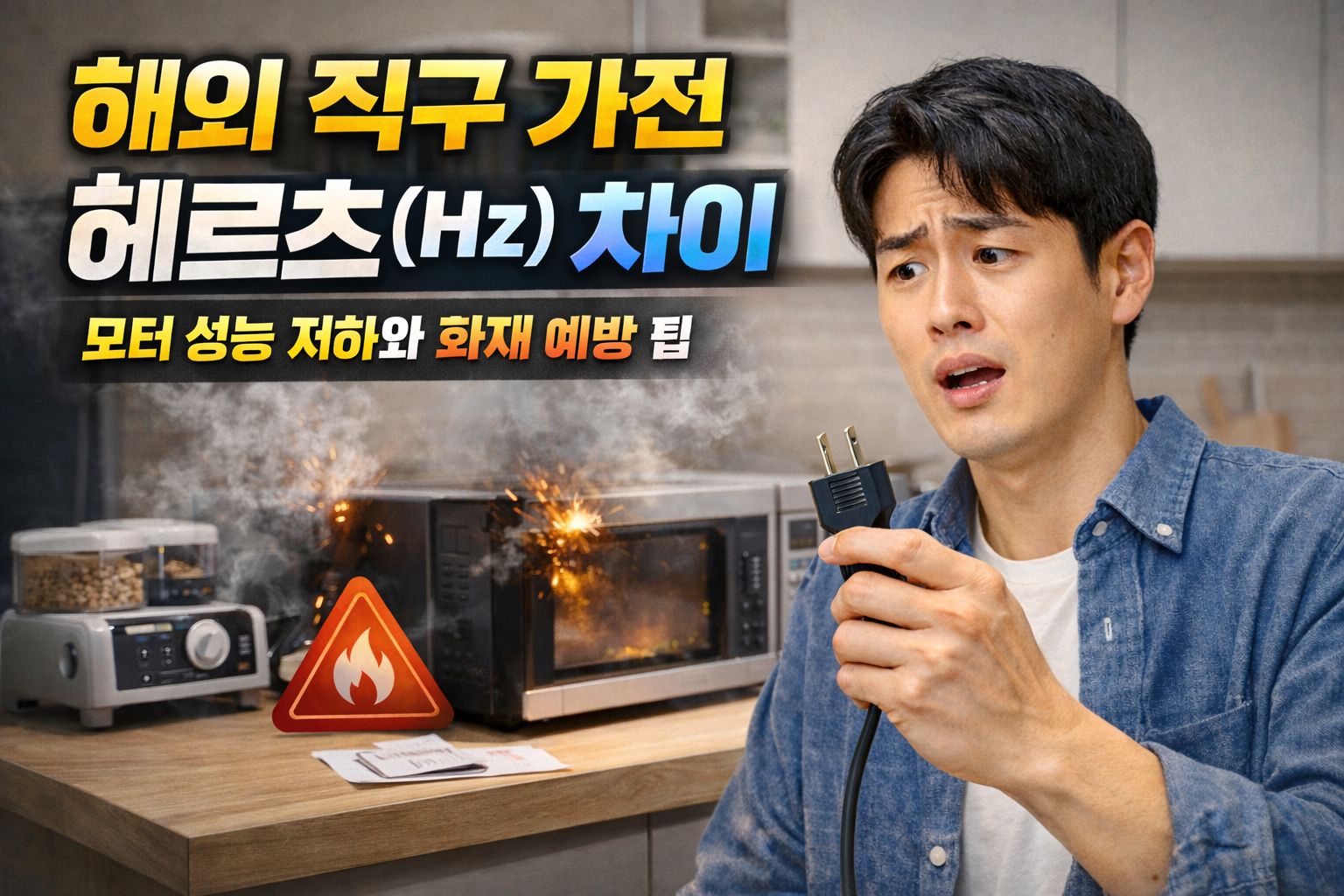 해외 직구 가전, 헤르츠(Hz) 차이로 모터 성능이 떨어질까? 화재 막는 7가지 실전 팁