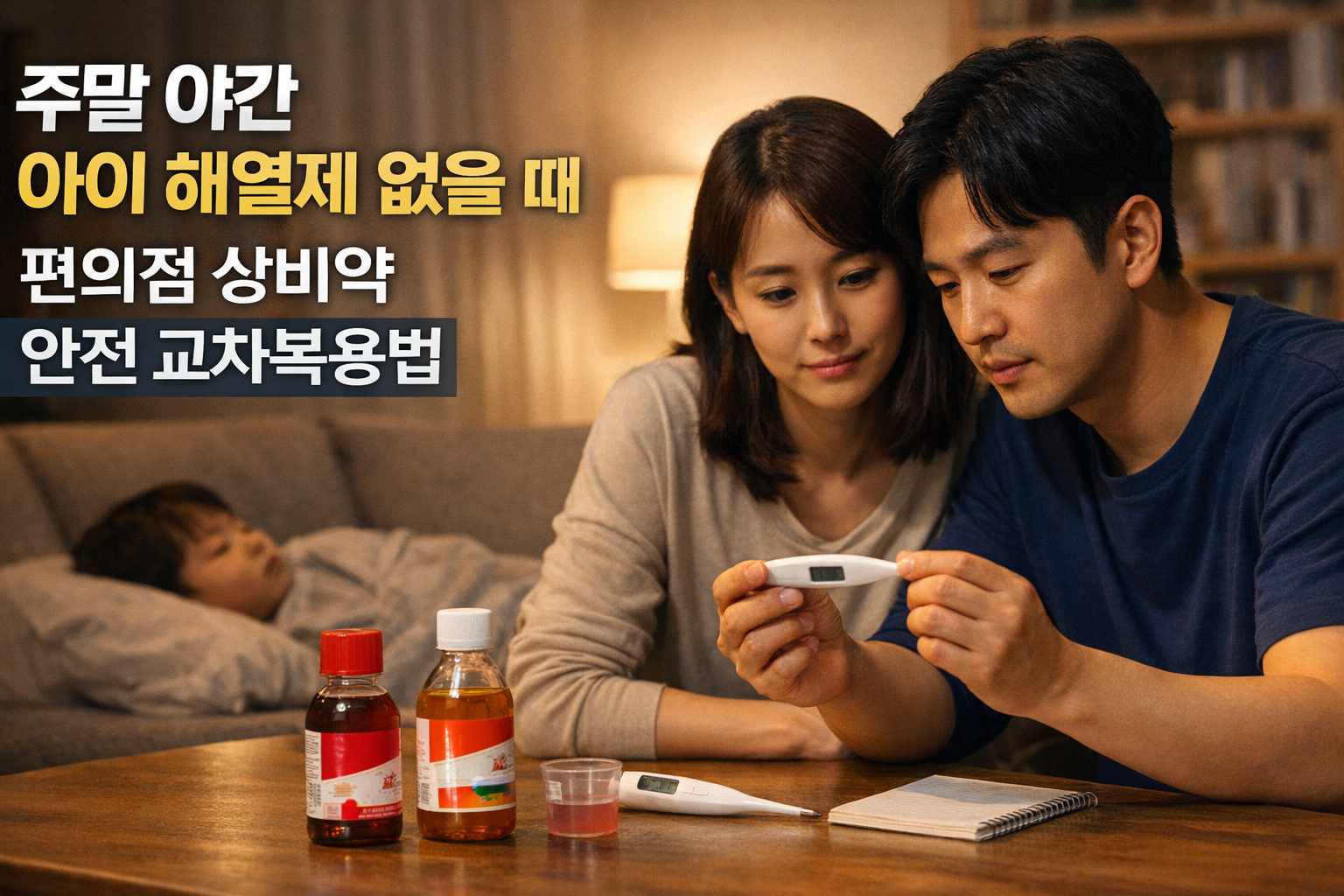 주말 야간 아이 해열제 없을 때, 편의점 상비약으로 안전하게 교차복용하는 7가지 방법